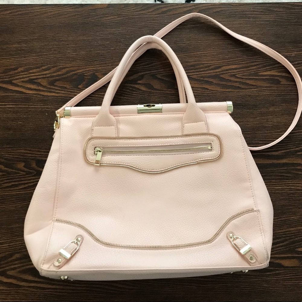Olivia + Joy light pink hand bag
